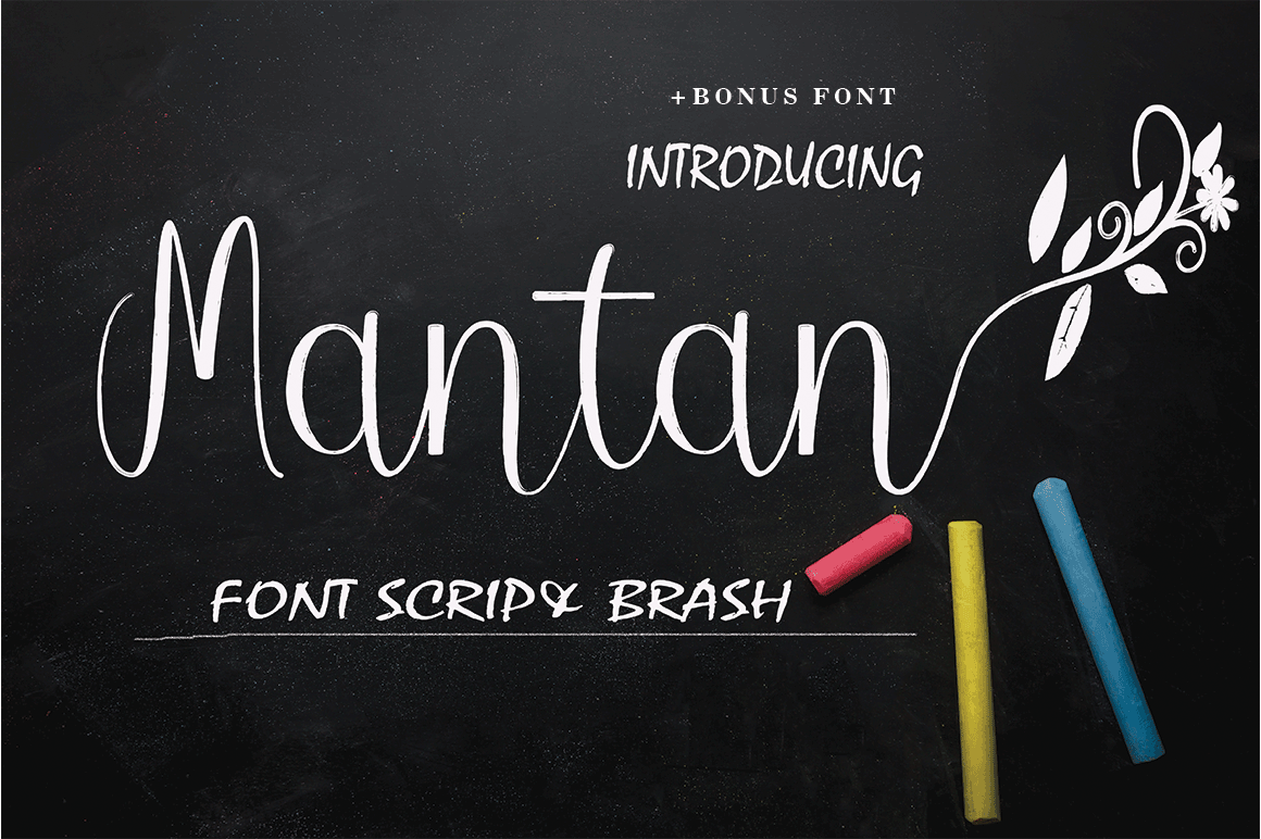 Mantan: A Handwritten Script Font for Creative Expression