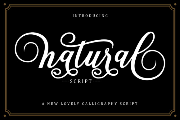 Natural Script: A Versatile and Elegant Font for Modern Design