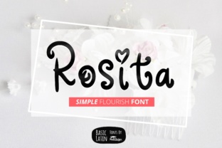 Rosita: A Flourished Font for Romantic and Girly Designs
