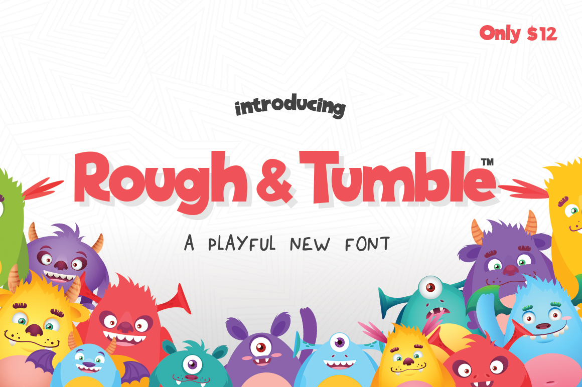 Rough Tumble: A Fun and Energetic Font for Creative Designs