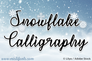 Snowflake Calligraphy: A Wintery Touch for Every Project