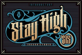 Stay High: A Bold Typographic Statement