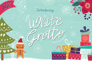 White Grotto: A Snowy Font for Holiday Designs